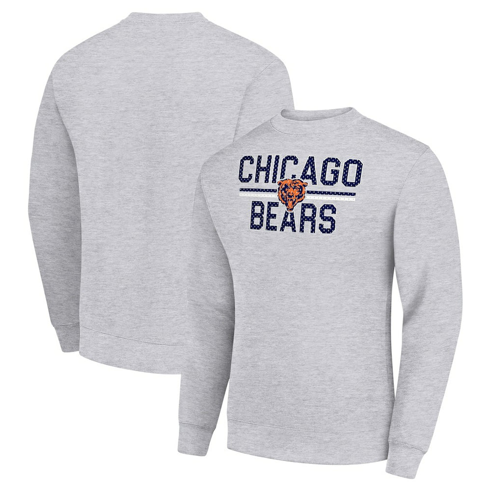 Starter Team Mesh Print Graphic Pullover Sweatshirt - Chicago Bears