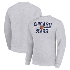 Starter Team Mesh Print Graphic Pullover Sweatshirt - Chicago Bears
