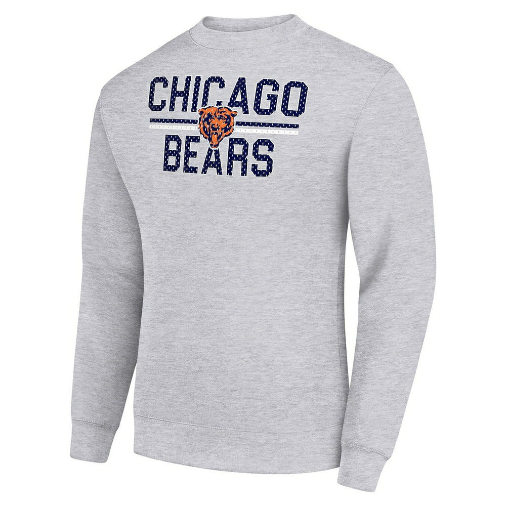 Starter Team Mesh Print Graphic Pullover Sweatshirt - Chicago Bears