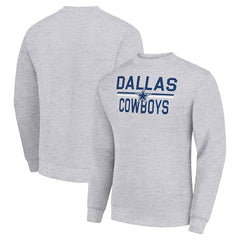 Starter Team Mesh Print Graphic Pullover Sweatshirt - Dallas Cowboys