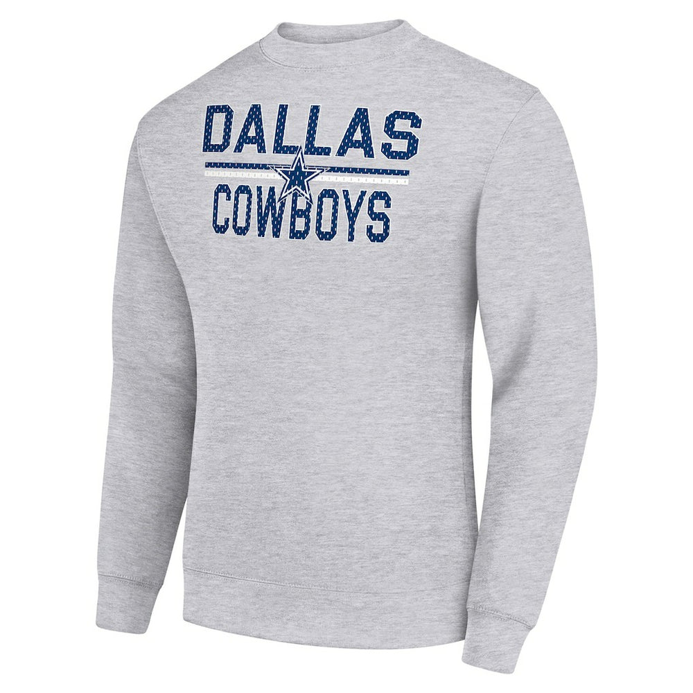 Starter Team Mesh Print Graphic Pullover Sweatshirt - Dallas Cowboys