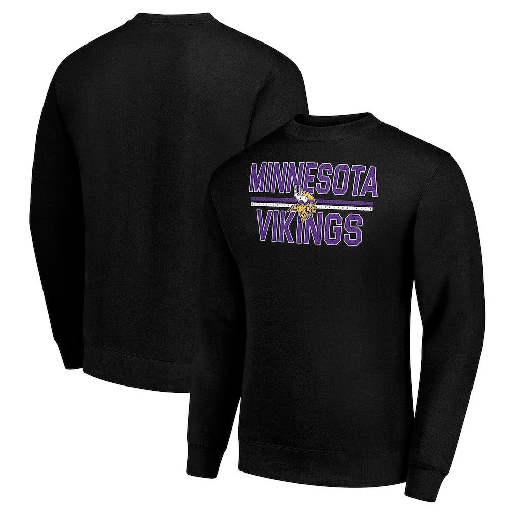 Starter Team Mesh Print Graphic Pullover Sweatshirt - Minnesota Vikings