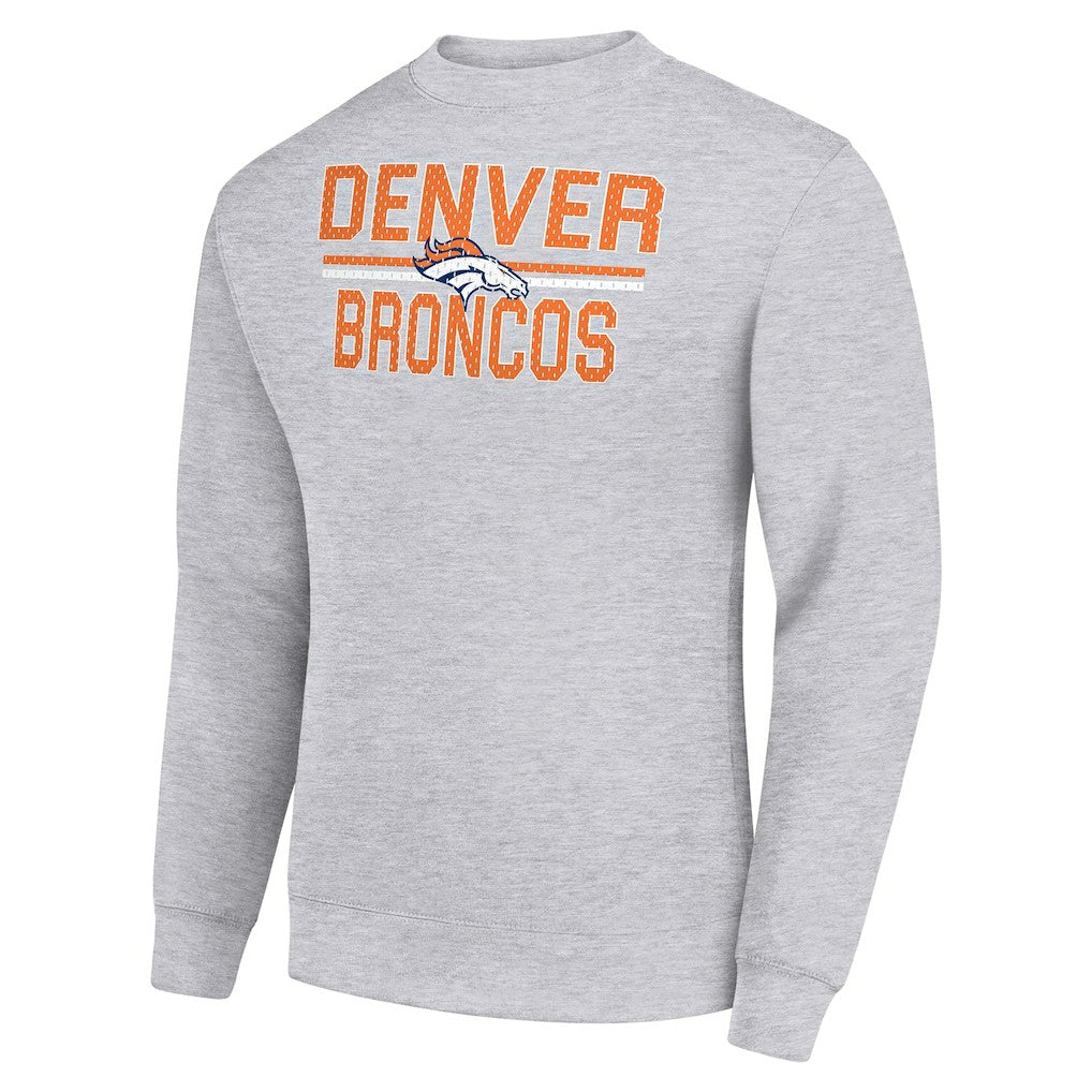 Starter Team Mesh Print Graphic Pullover Sweatshirt - Denver Broncos