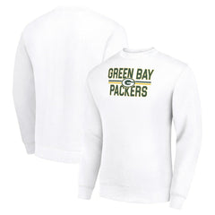 Starter Team Mesh Print Graphic Pullover Sweatshirt - Green Bay Packers