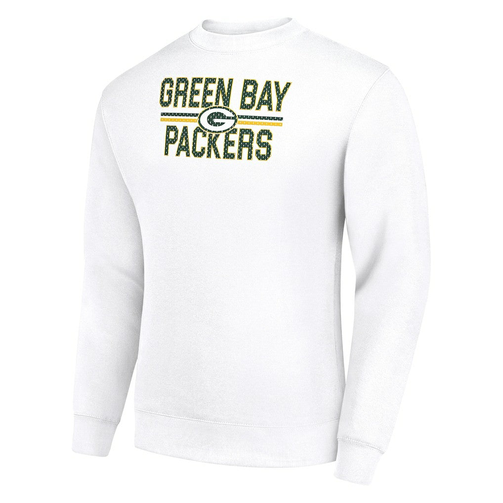 Starter Team Mesh Print Graphic Pullover Sweatshirt - Green Bay Packers