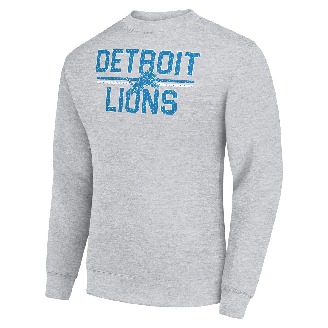 Starter Team Mesh Print Graphic Pullover Sweatshirt - Detroit Lions