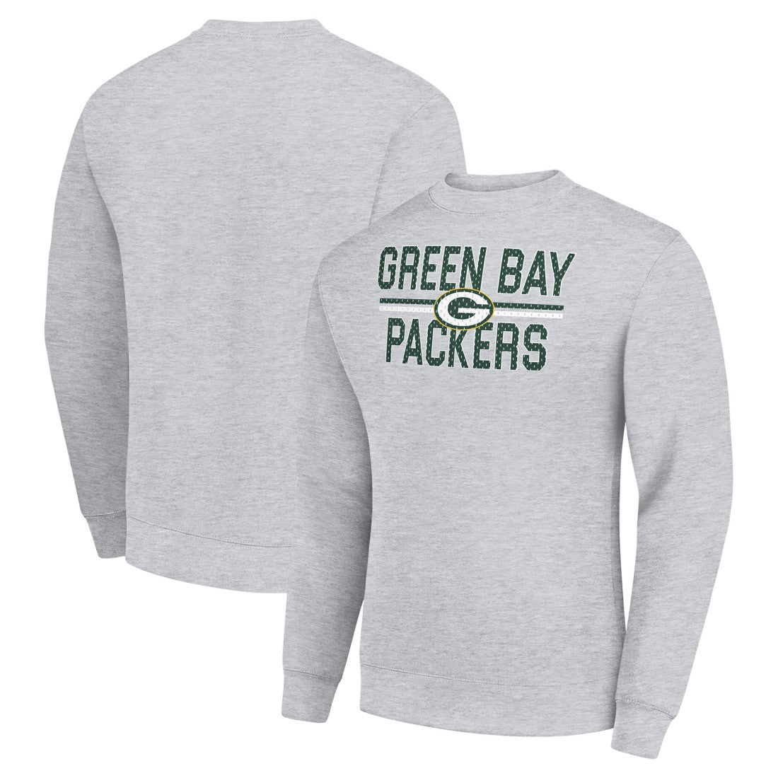 Starter Team Mesh Print Graphic Pullover Sweatshirt - Green Bay Packers
