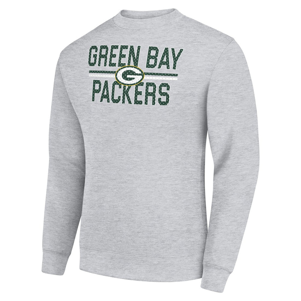 Starter Team Mesh Print Graphic Pullover Sweatshirt - Green Bay Packers