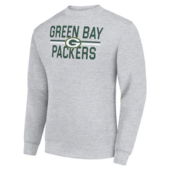 Starter Team Mesh Print Graphic Pullover Sweatshirt - Green Bay Packers