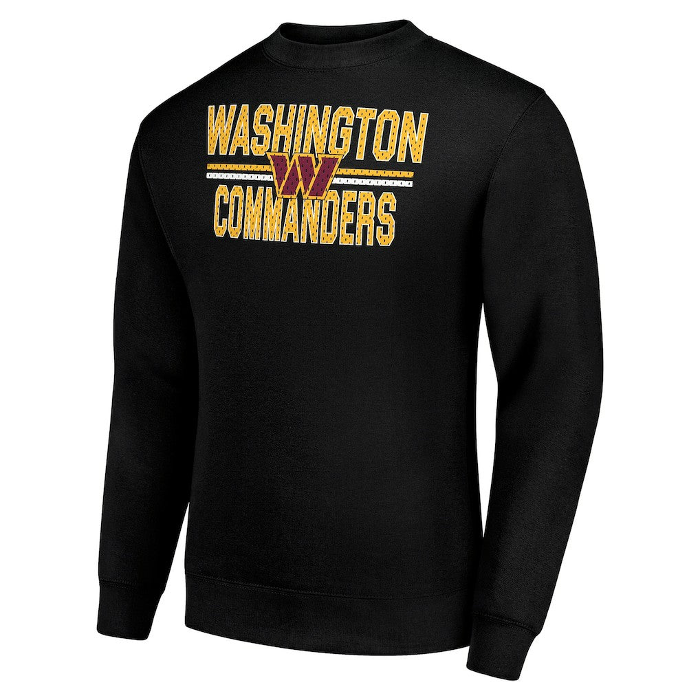 Starter Team Mesh Print Graphic Pullover Sweatshirt - Washington Commanders