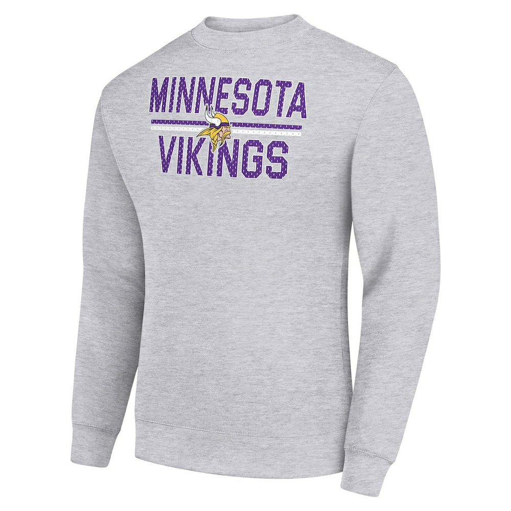 Starter Team Mesh Print Graphic Pullover Sweatshirt - Minnesota Vikings
