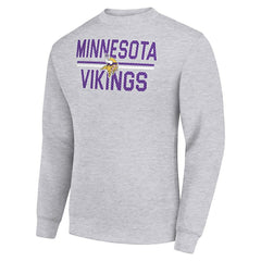 Starter Team Mesh Print Graphic Pullover Sweatshirt - Minnesota Vikings