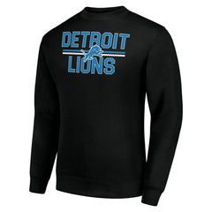 Starter Team Mesh Print Graphic Pullover Sweatshirt - Detroit Lions