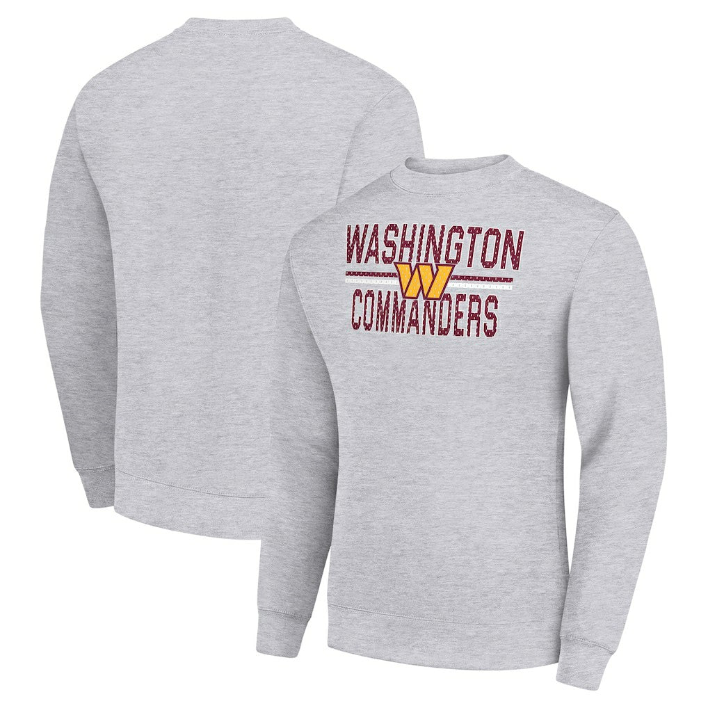 Starter Team Mesh Print Graphic Pullover Sweatshirt - Washington Commanders