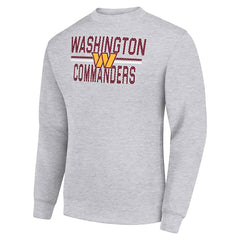 Starter Team Mesh Print Graphic Pullover Sweatshirt - Washington Commanders
