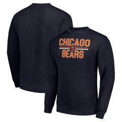 Starter Team Mesh Print Graphic Pullover Sweatshirt - Chicago Bears