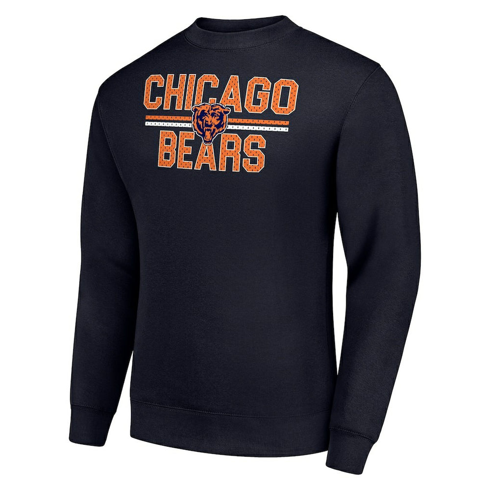 Starter Team Mesh Print Graphic Pullover Sweatshirt - Chicago Bears
