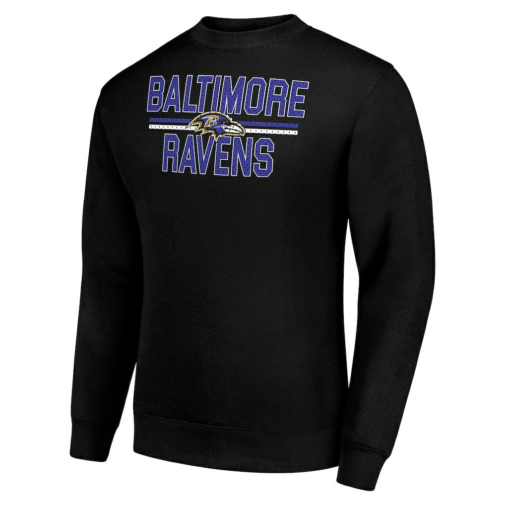 Starter Team Mesh Print Graphic Pullover Sweatshirt - Baltimore Ravens