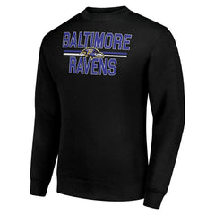 Starter Team Mesh Print Graphic Pullover Sweatshirt - Baltimore Ravens