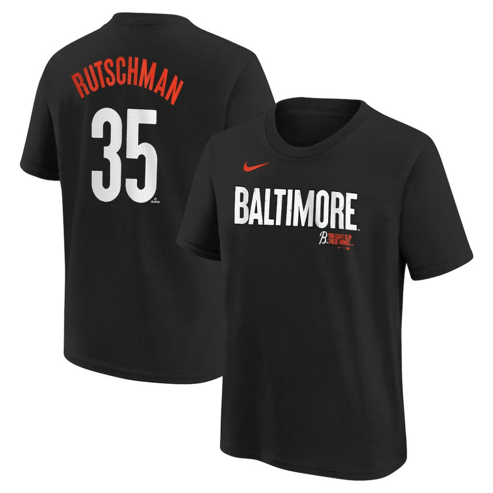 MLB Adley Rutschman Baltimore Orioles Nike Youth Fuse City Connect Name & Number T-Shirt