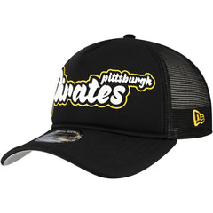 MLB Pittsburgh Pirates New Era Retro Bold A-Frame Trucker 9FORTY Adjustable Hat