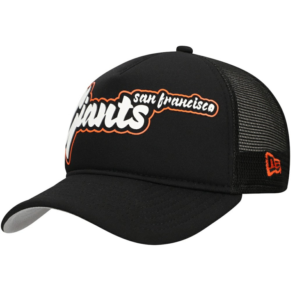 MLB San Francisco Giants New Era Retro Bold A-Frame Trucker 9FORTY Adjustable Hat