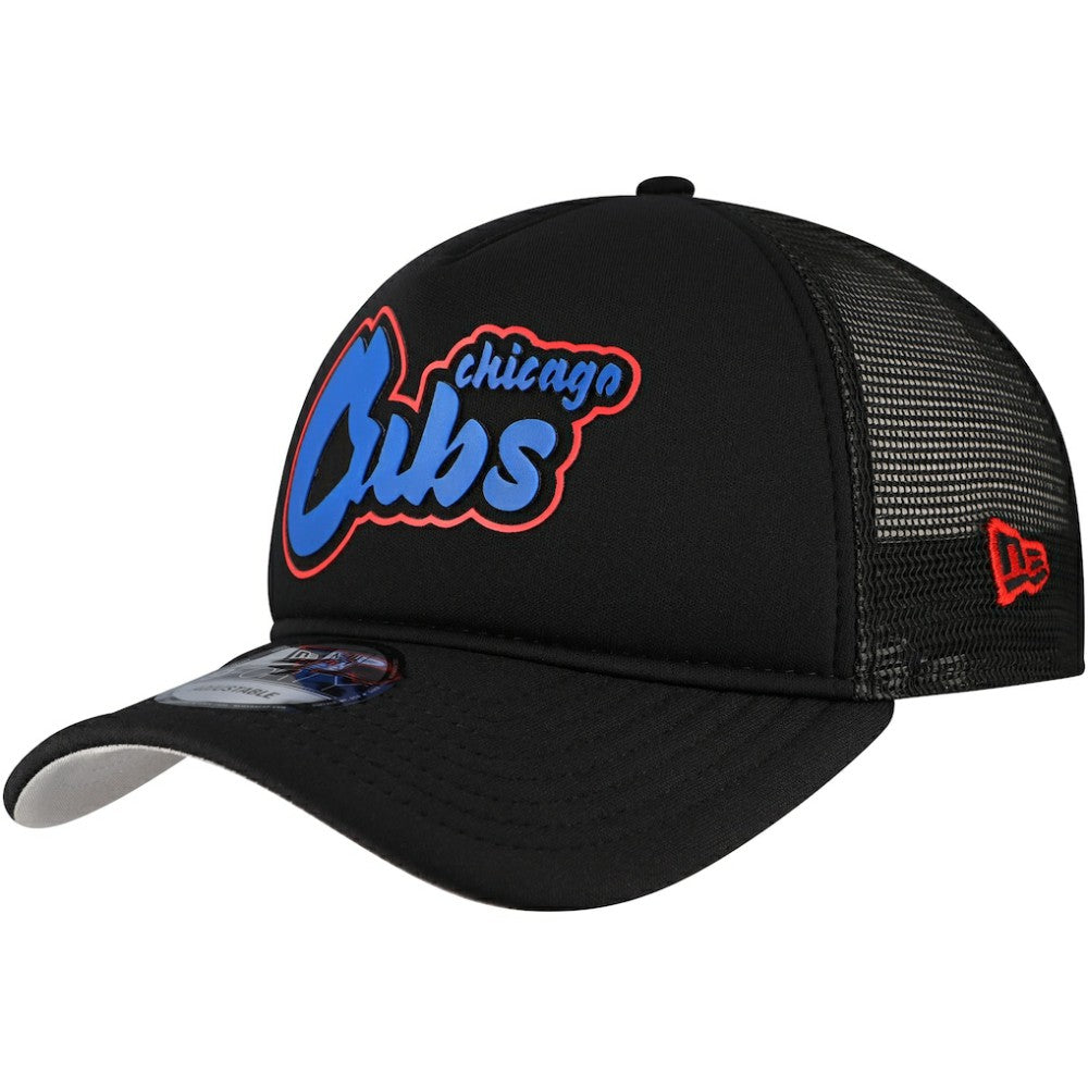 MLB Chicago Cubs New Era Retro Bold A-Frame Trucker 9FORTY Adjustable Hat