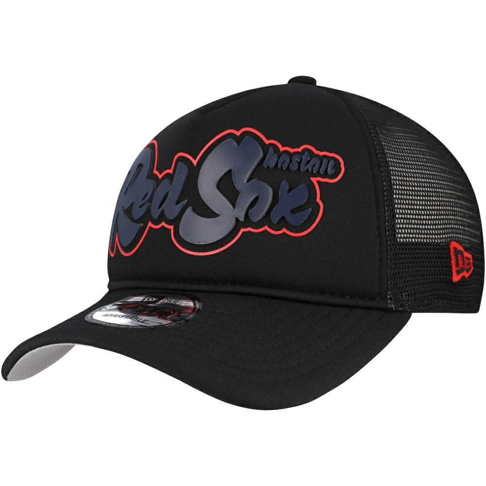 MLB Boston Red Sox New Era Retro Bold A-Frame Trucker 9FORTY Adjustable Hat