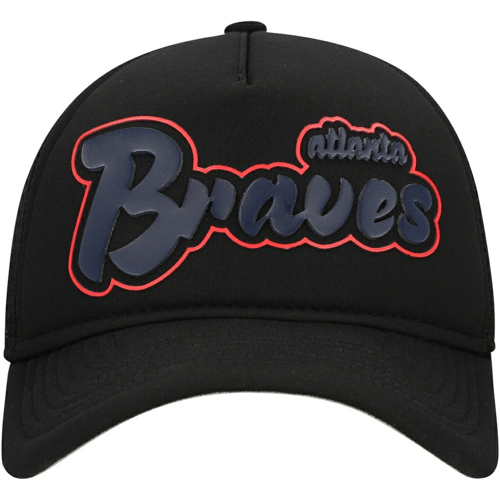 MLB Atlanta Braves New Era Retro Bold A-Frame Trucker 9FORTY Adjustable Hat