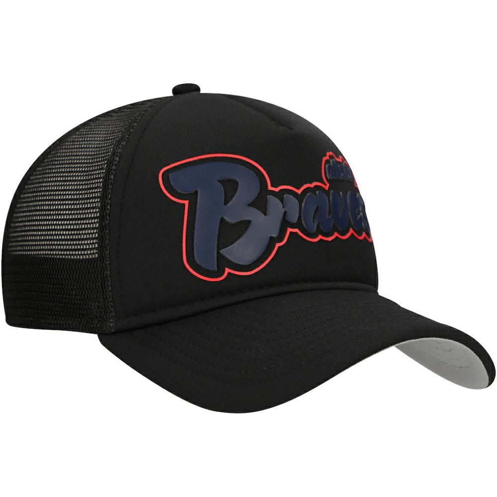 MLB Atlanta Braves New Era Retro Bold A-Frame Trucker 9FORTY Adjustable Hat