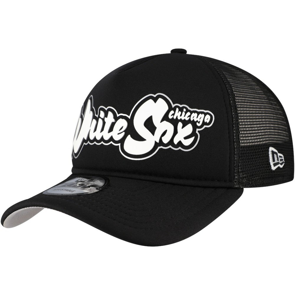 MLB Chicago White Sox New Era Retro Bold A-Frame Trucker 9FORTY Adjustable Hat