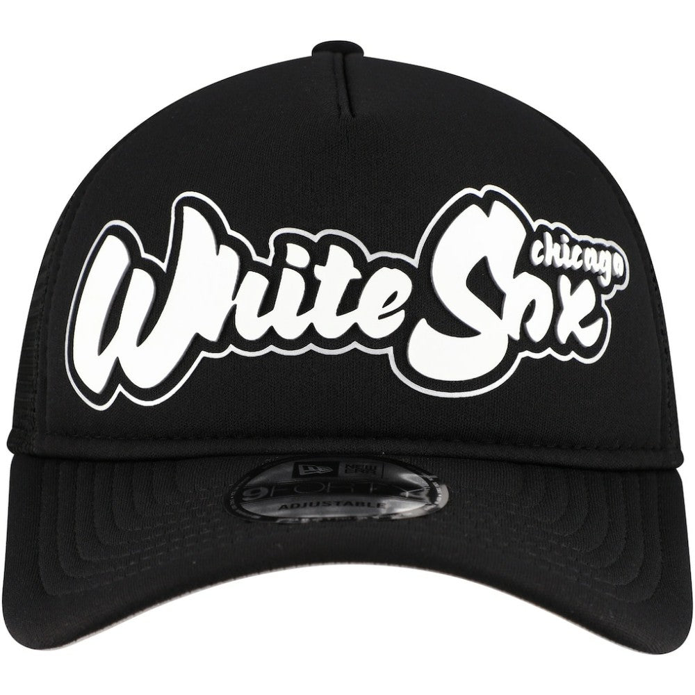 MLB Chicago White Sox New Era Retro Bold A-Frame Trucker 9FORTY Adjustable Hat