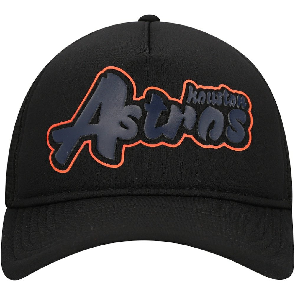 MLB Houston Astros New Era Retro Bold A-Frame Trucker 9FORTY Adjustable Hat