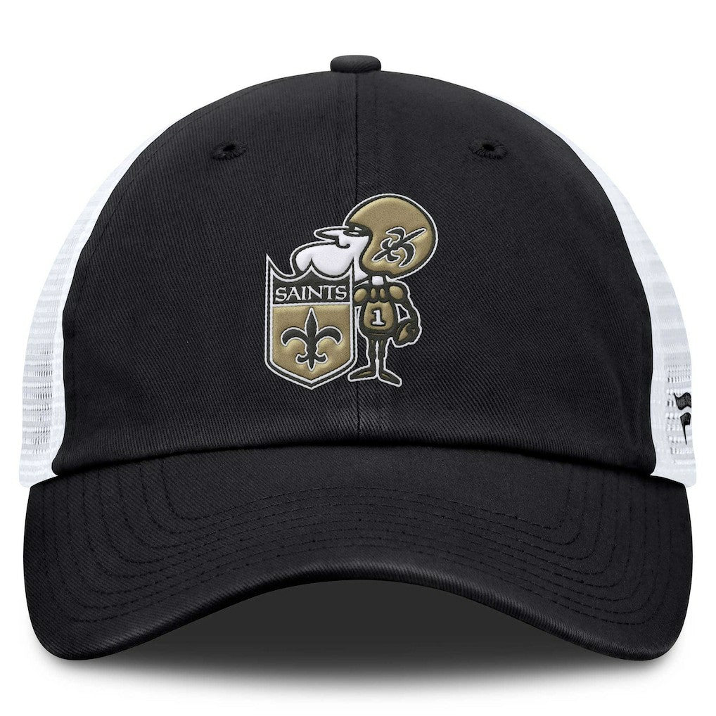 Basic Vintage Trucker Adjustable Hat - New Orleans Saints