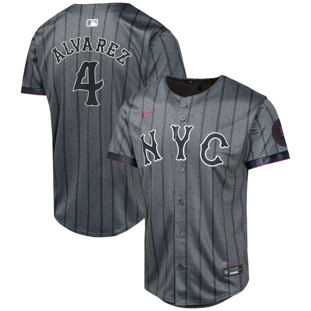 MLB Francisco Alvarez New York Mets Nike Youth 2024 City Connect Limited Player Jersey