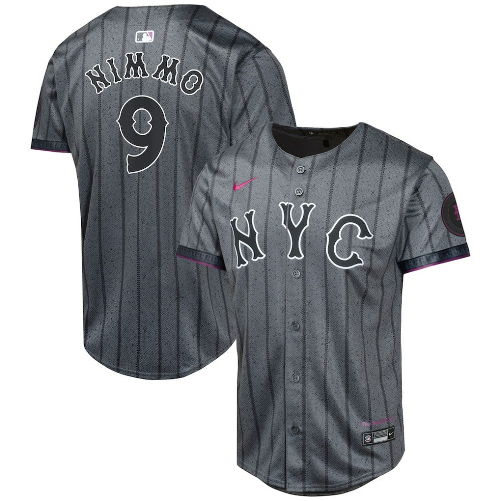 MLB Brandon Nimmo New York Mets Nike Youth 2024 City Connect Limited Player Jersey