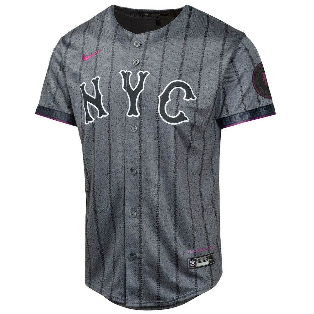 MLB Brandon Nimmo New York Mets Nike Youth 2024 City Connect Limited Player Jersey