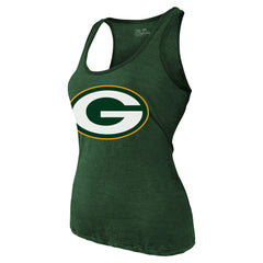 Jordan Love  Majestic Threads Women's Name & Number Tri-Blend Tank Top - Green Bay Packers