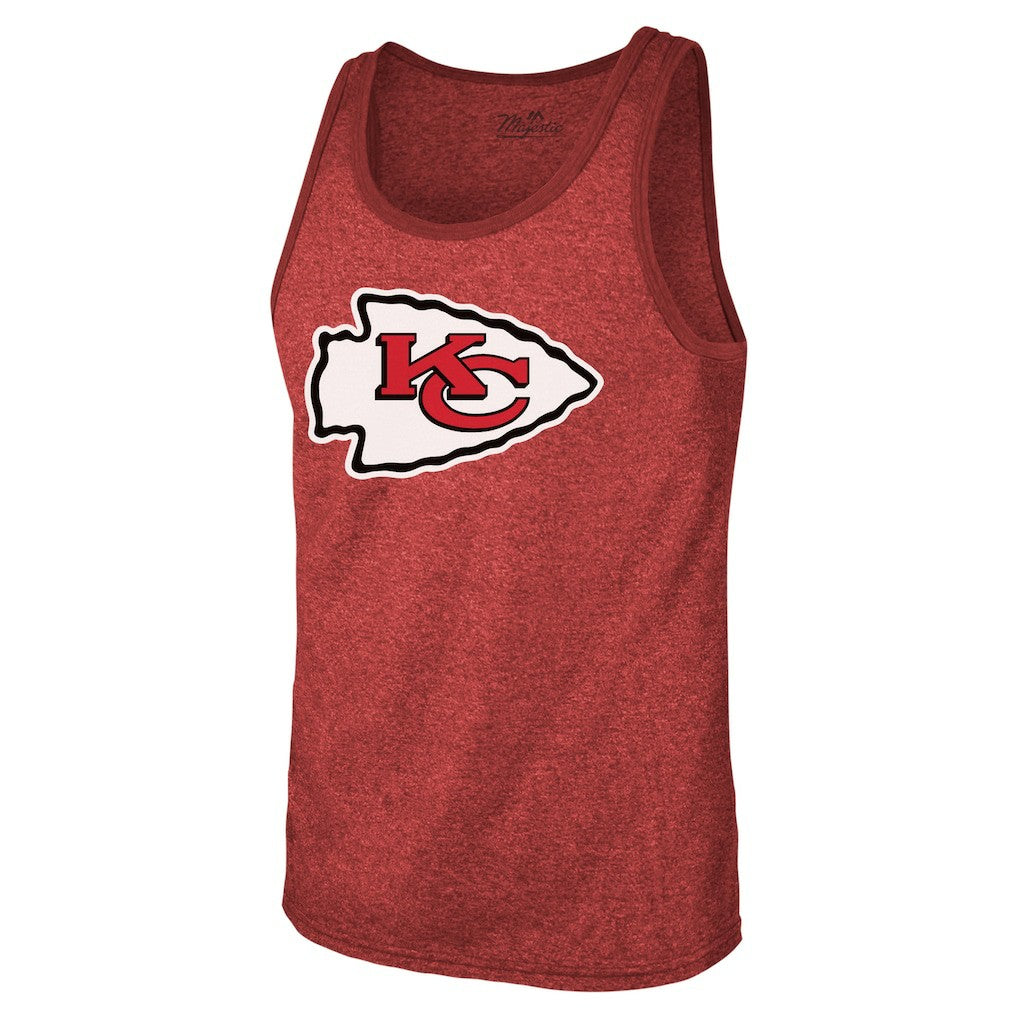 Patrick Mahomes  Majestic Threads Tri-Blend Player Name & Number Tank Top - Kansas City Chiefs