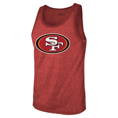Christian McCaffrey  Majestic Threads Tri-Blend Player Name & Number Tank Top - San Francisco 49ers