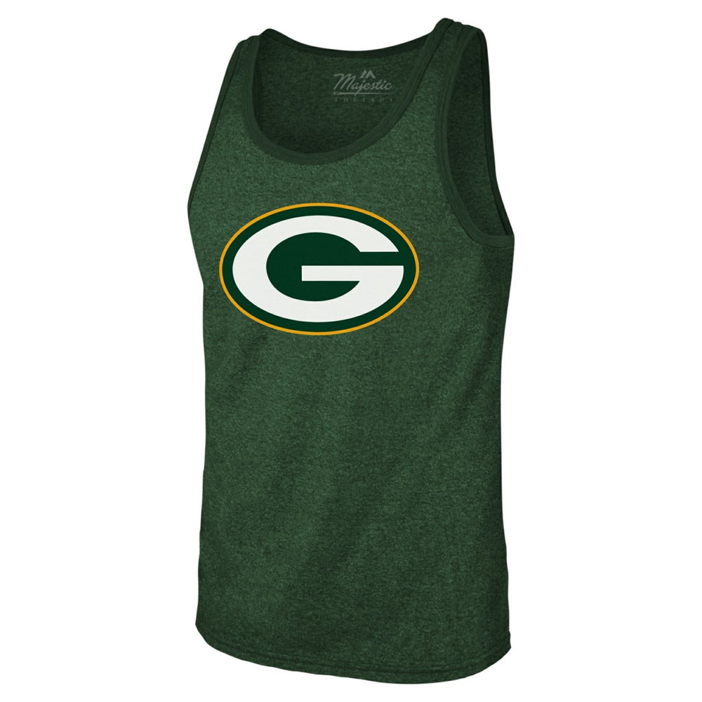 Jordan Love  Majestic Threads Tri-Blend Player Name & Number Tank Top - Green Bay Packers