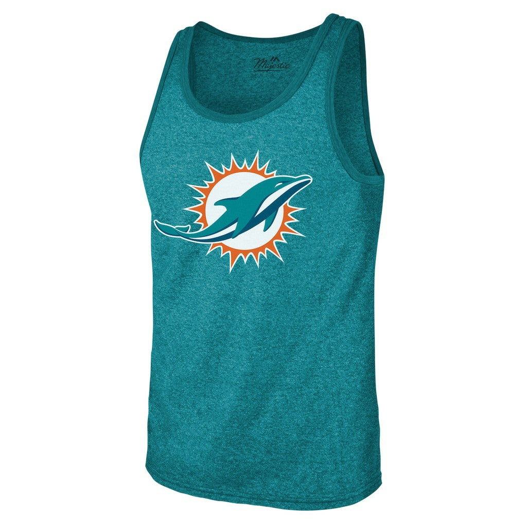 Tyreek Hill  Majestic Threads Tri-Blend Player Name & Number Tank Top - Miami Dolphins