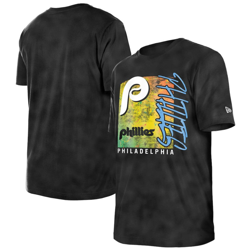MLB Philadelphia Phillies New Era Women's Sport Classics Enzyme Wash Oversized T-Shirt