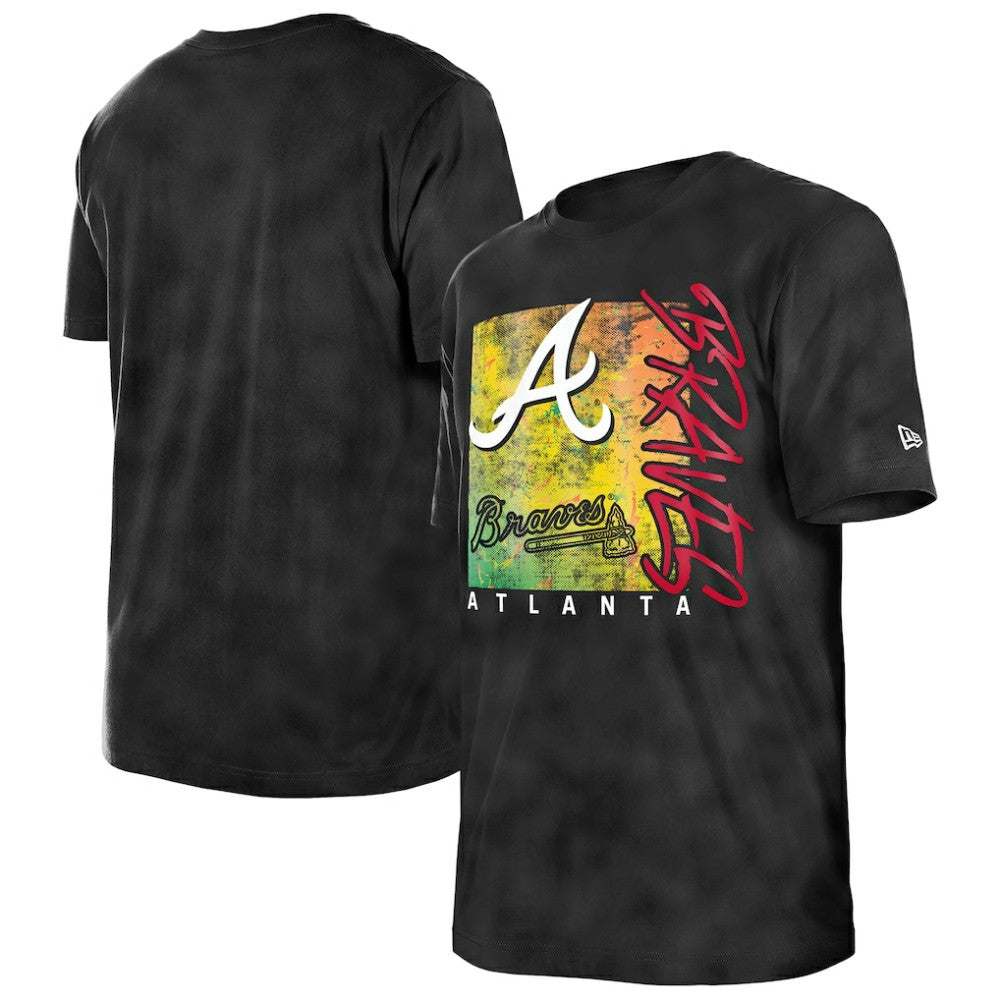 MLB Atlanta Braves New Era Women's Sport Classics Enzyme Wash Oversized T-Shirt