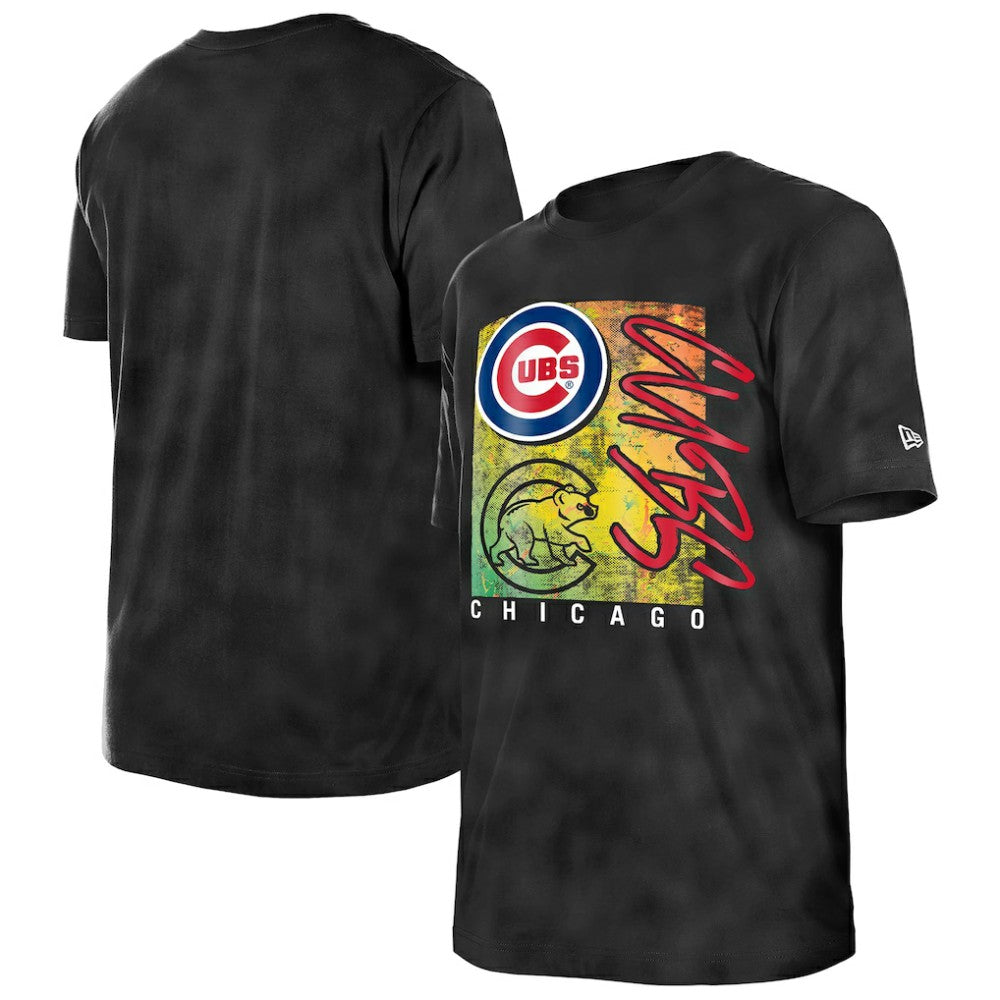 MLB Chicago Cubs New Era Women's Sport Classics Enzyme Wash Oversized T-Shirt