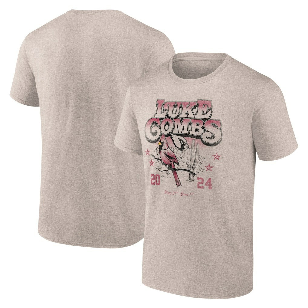 Luke Combs x  Growin' Up and Gettin' Old Tour T-Shirt - Arizona Cardinals