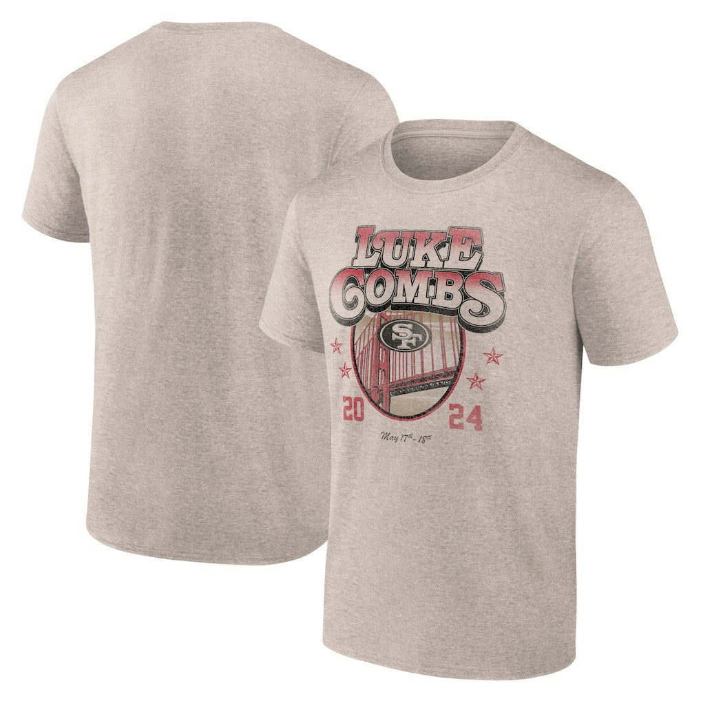 Luke Combs x  Growin' Up and Gettin' Old Tour T-Shirt - San Francisco 49ers