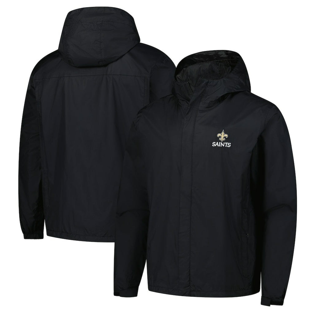Dunbrooke Tropic Waterproof Packable Full-Zip Hoodie Jacket  - New Orleans Saints