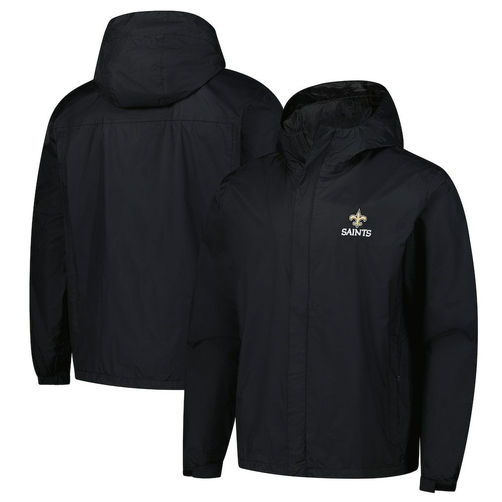 Dunbrooke Tropic Waterproof Packable Full-Zip Hoodie Jacket  - New Orleans Saints