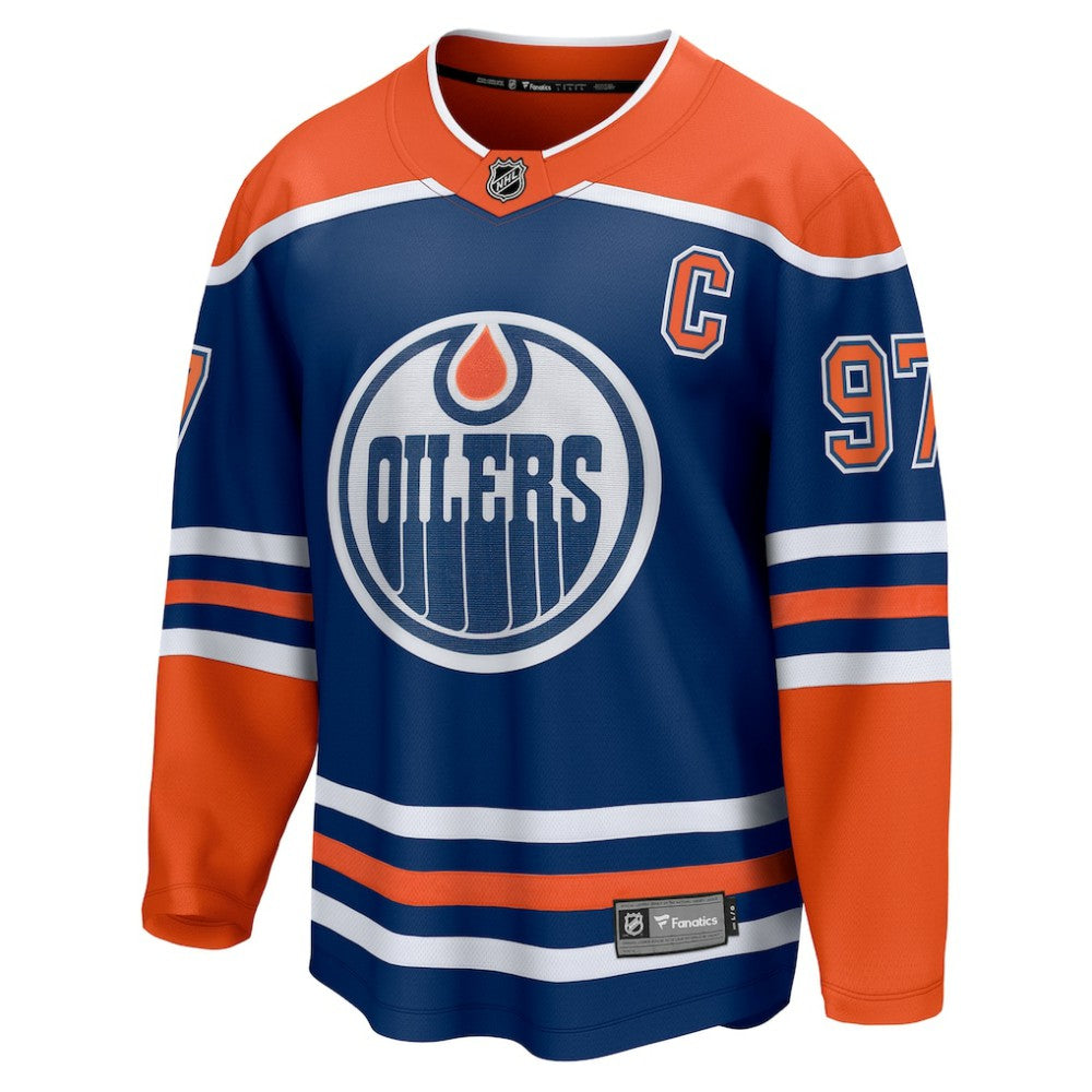 NHL Royal Connor McDavid Edmonton Oilers Fanatics Home Breakaway Jersey